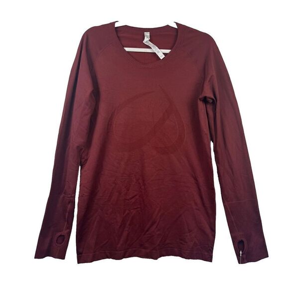 NWT CRZ YOGA Seamless Womens Workout Long Sleeve Shirts Thumbholes Size X Large - Picture 1 of 6